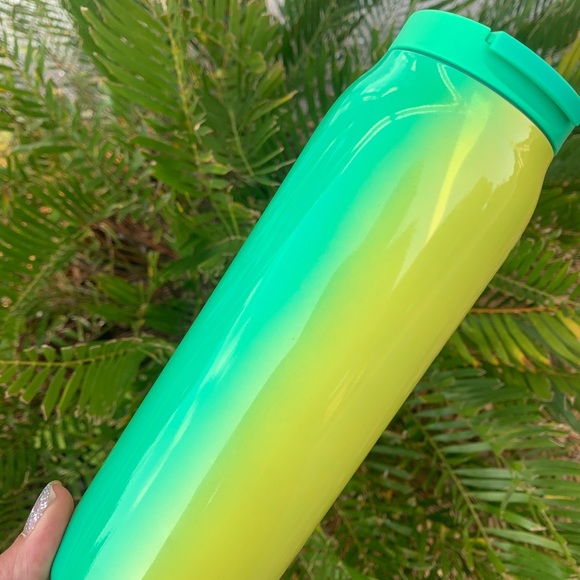 Starbucks Ombre Stainless Water Bottle Tumbler Green Orange Cup 20oz New 2022 - Picture 16 of 17